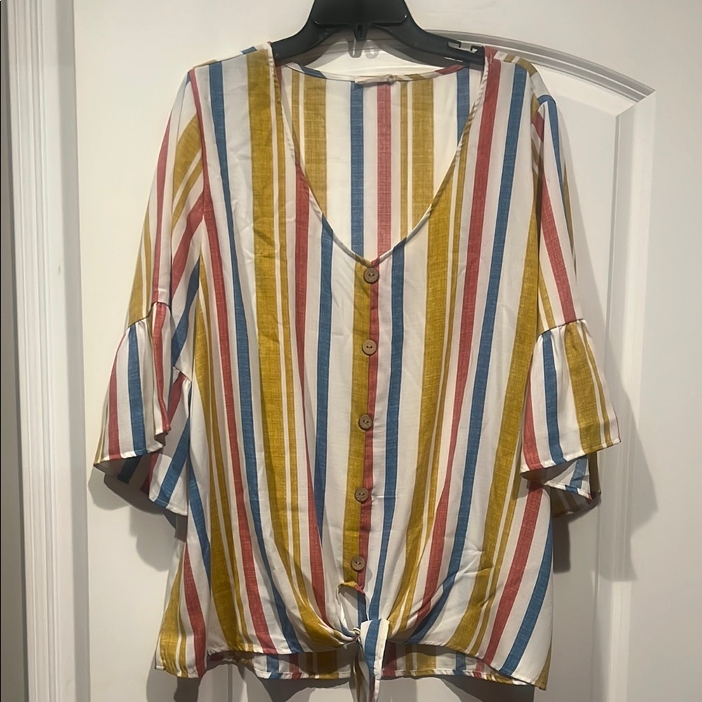 Striped Multicolor Women's Top